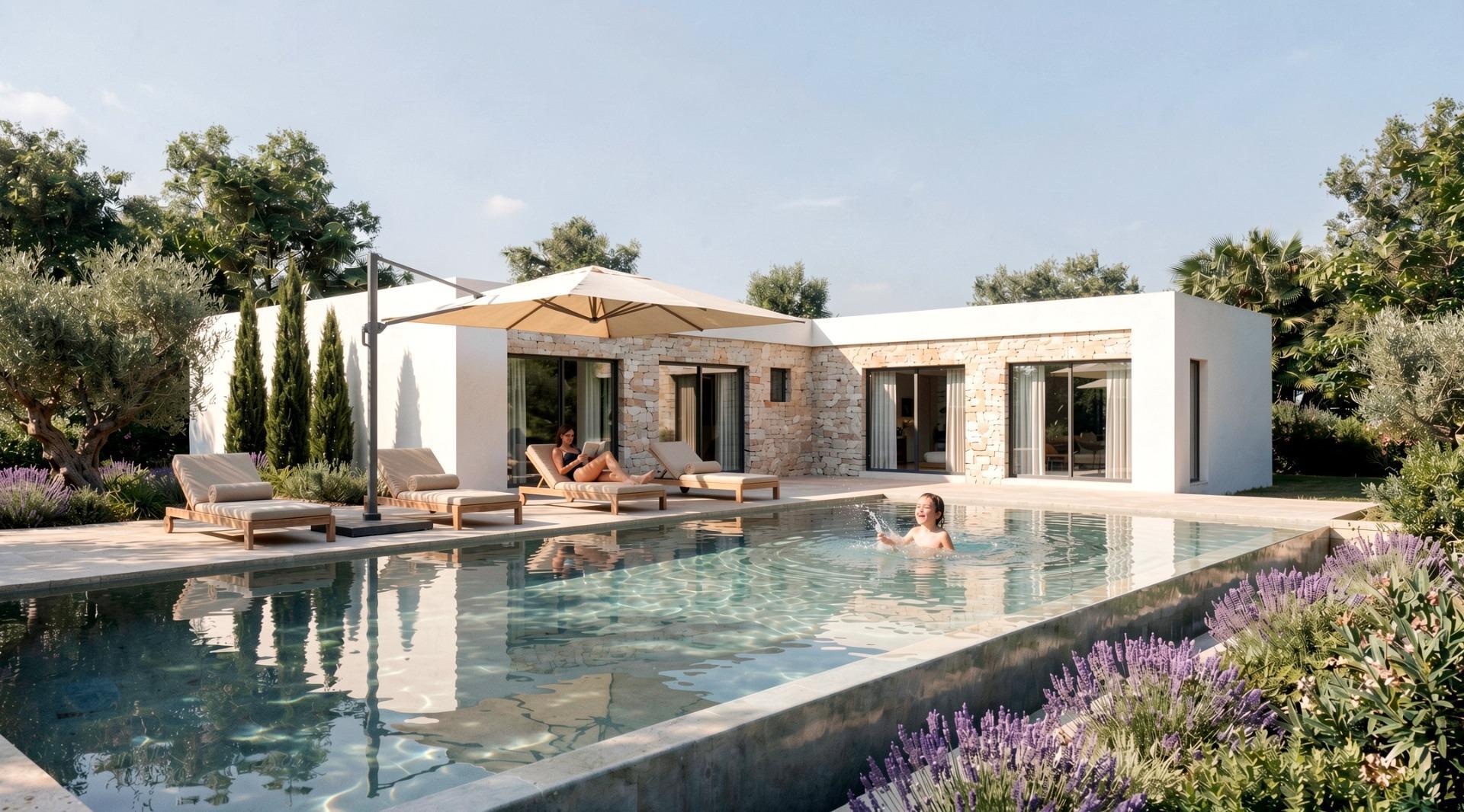 Villa de obra nueva en Pinoso con piscina privada y 10.116 m² de parcela