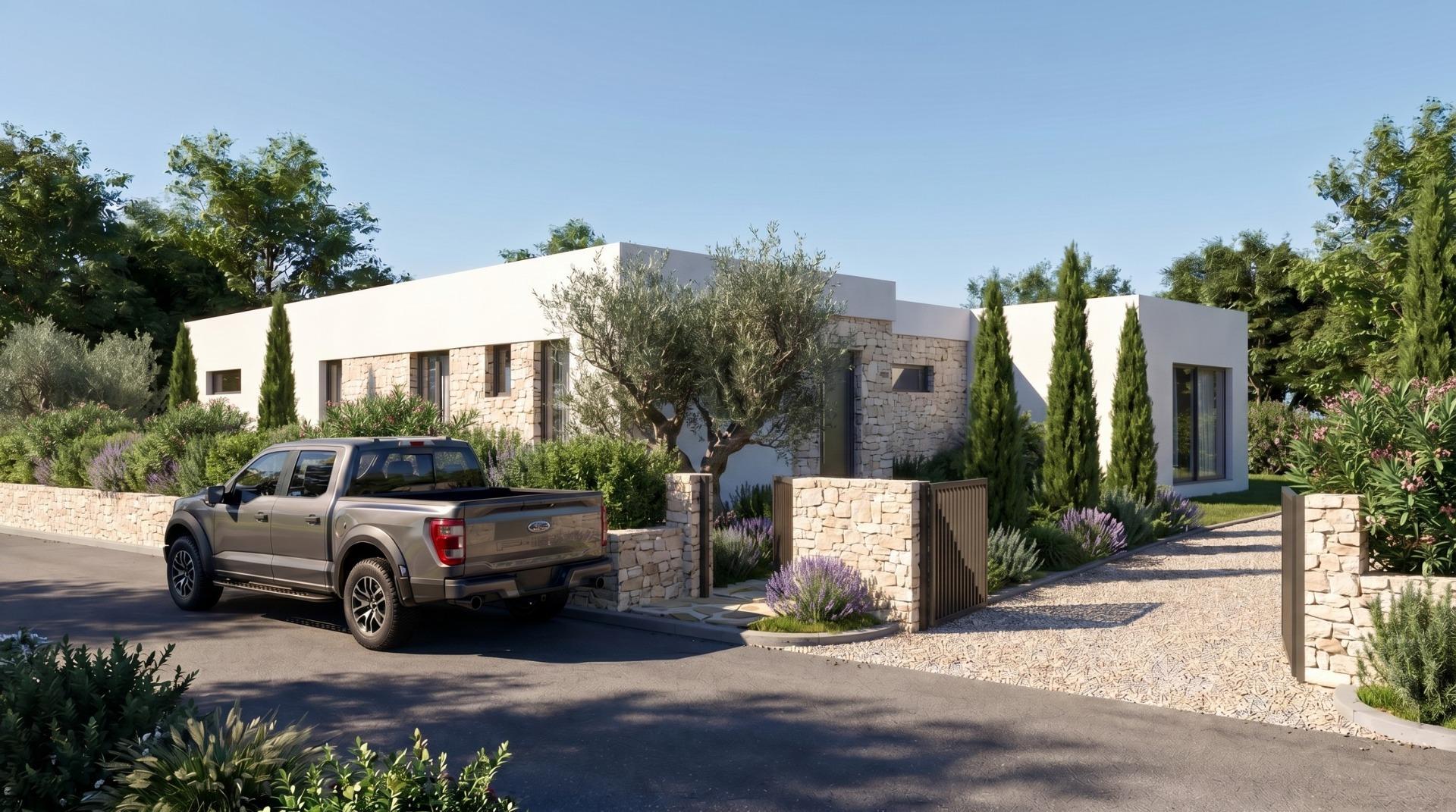 Villa de obra nueva en Pinoso con piscina privada y 10.116 m² de parcela