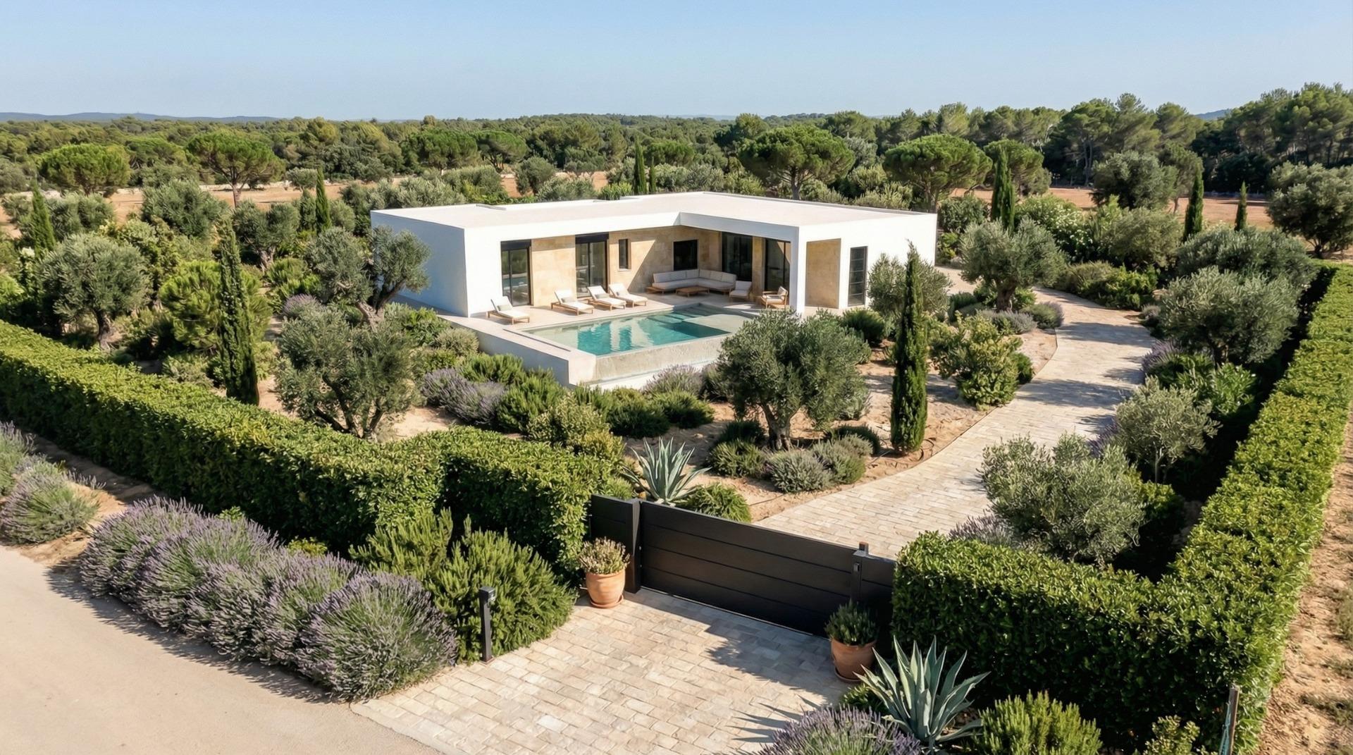 Villa de obra nueva en Pinoso con piscina privada y 10.116 m² de parcela