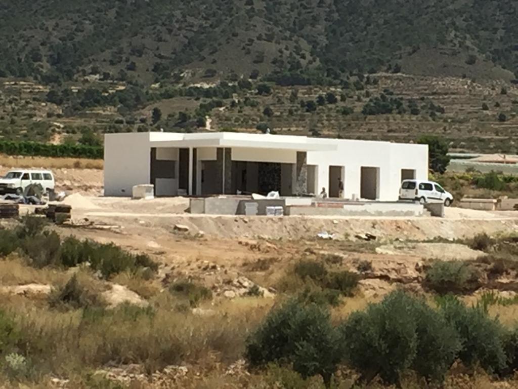 Villa de diseño con parcela de 10.116 m² y piscina en Pinoso — Obra nueva