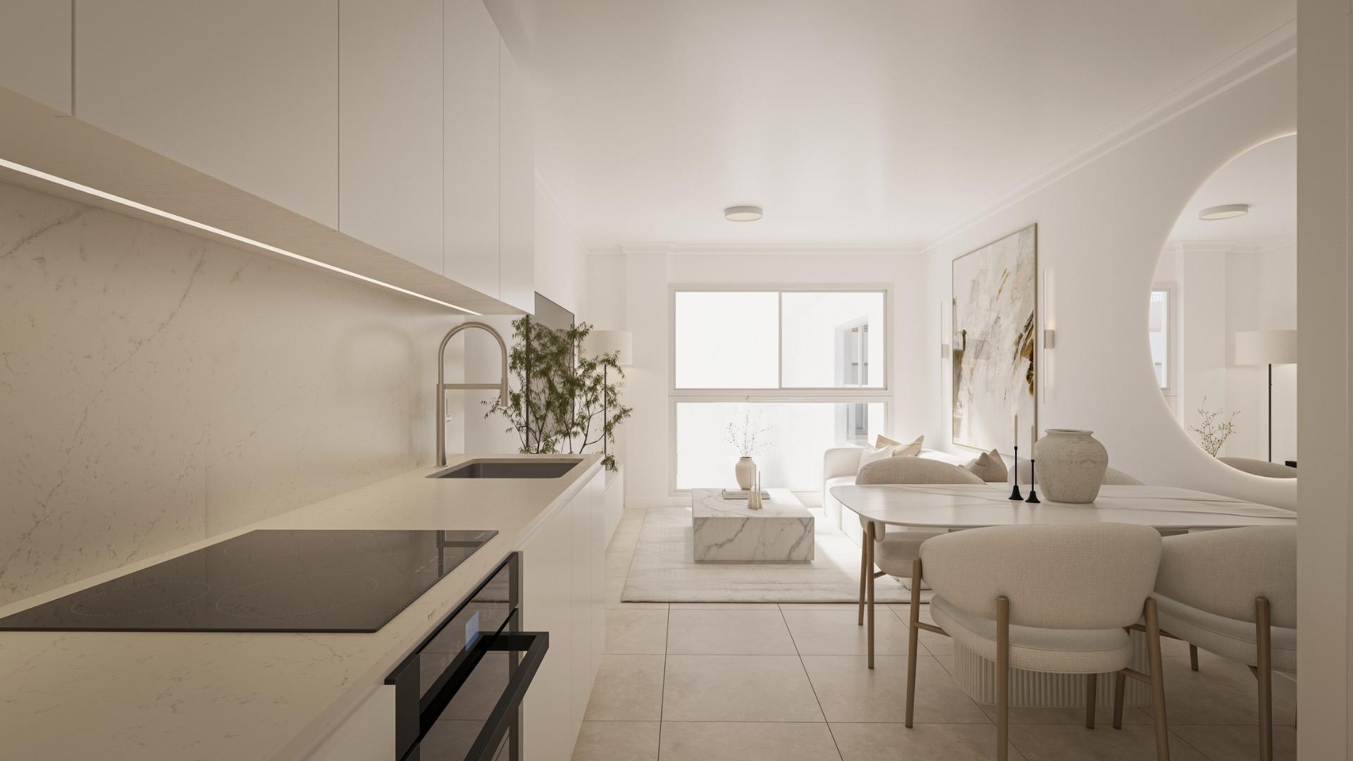 Ático de obra nueva con piscina privada en el centro de Torrevieja — Studio chic