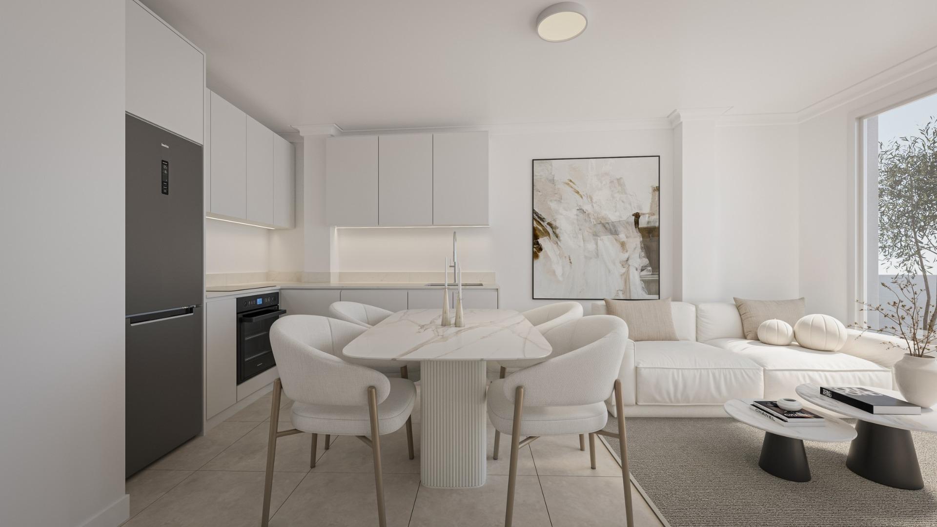 Ático de obra nueva con piscina privada en el corazón de Torrevieja - 1 dorm.
