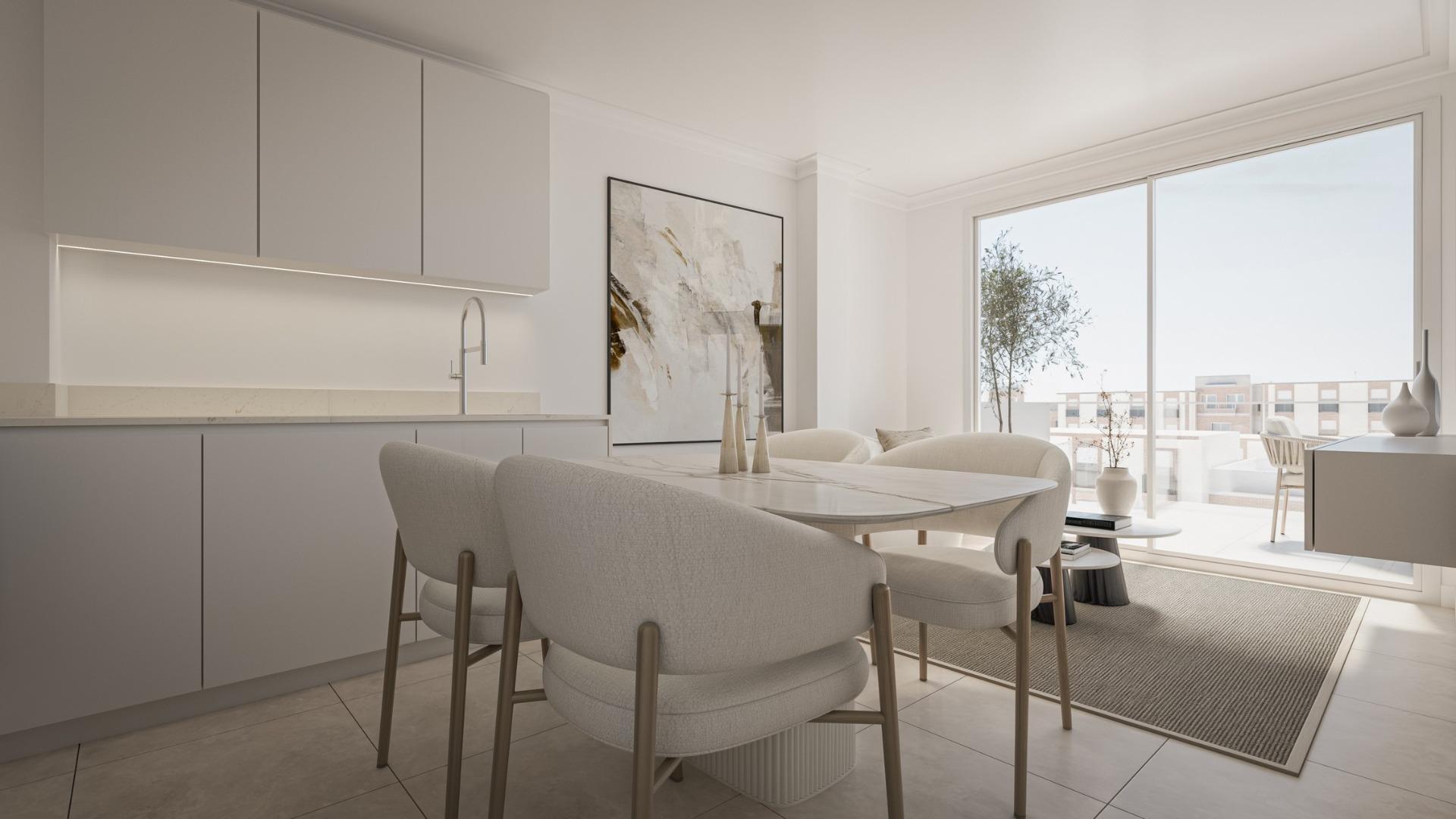 Ático de obra nueva con piscina privada en el corazón de Torrevieja - 1 dorm.