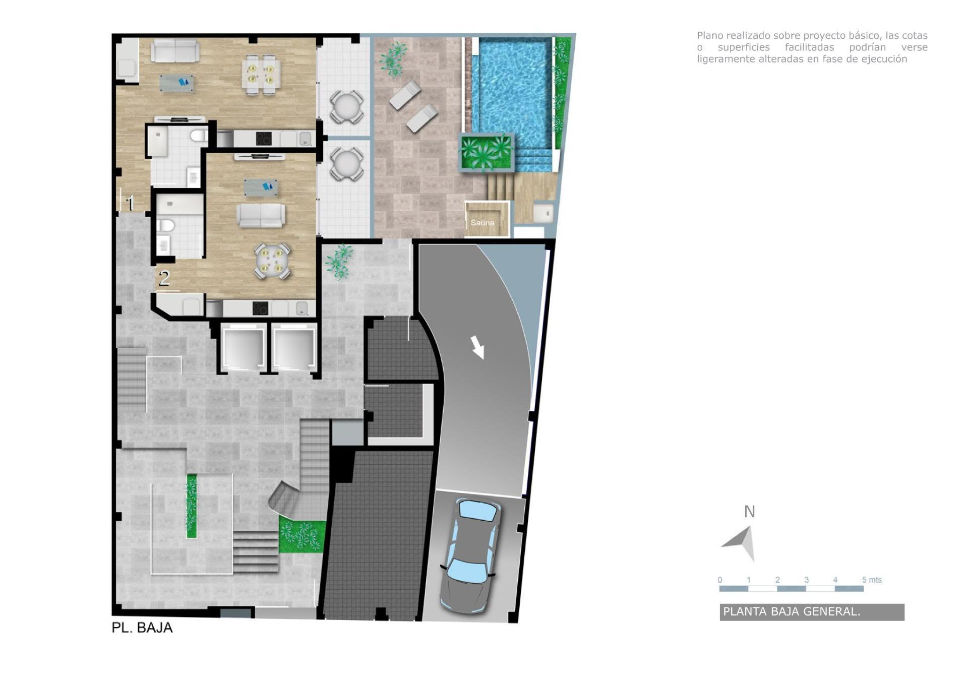 Ático de obra nueva con piscina privada en el corazón de Torrevieja - 1 dorm.