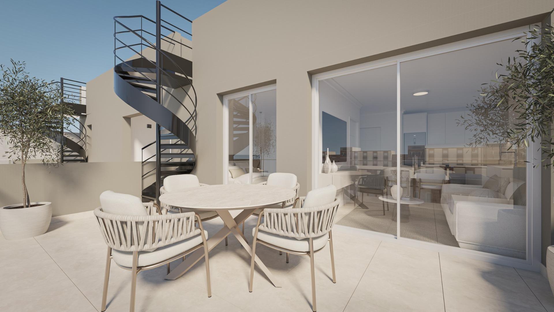 Ático de obra nueva con piscina privada en el corazón de Torrevieja - 1 dorm.