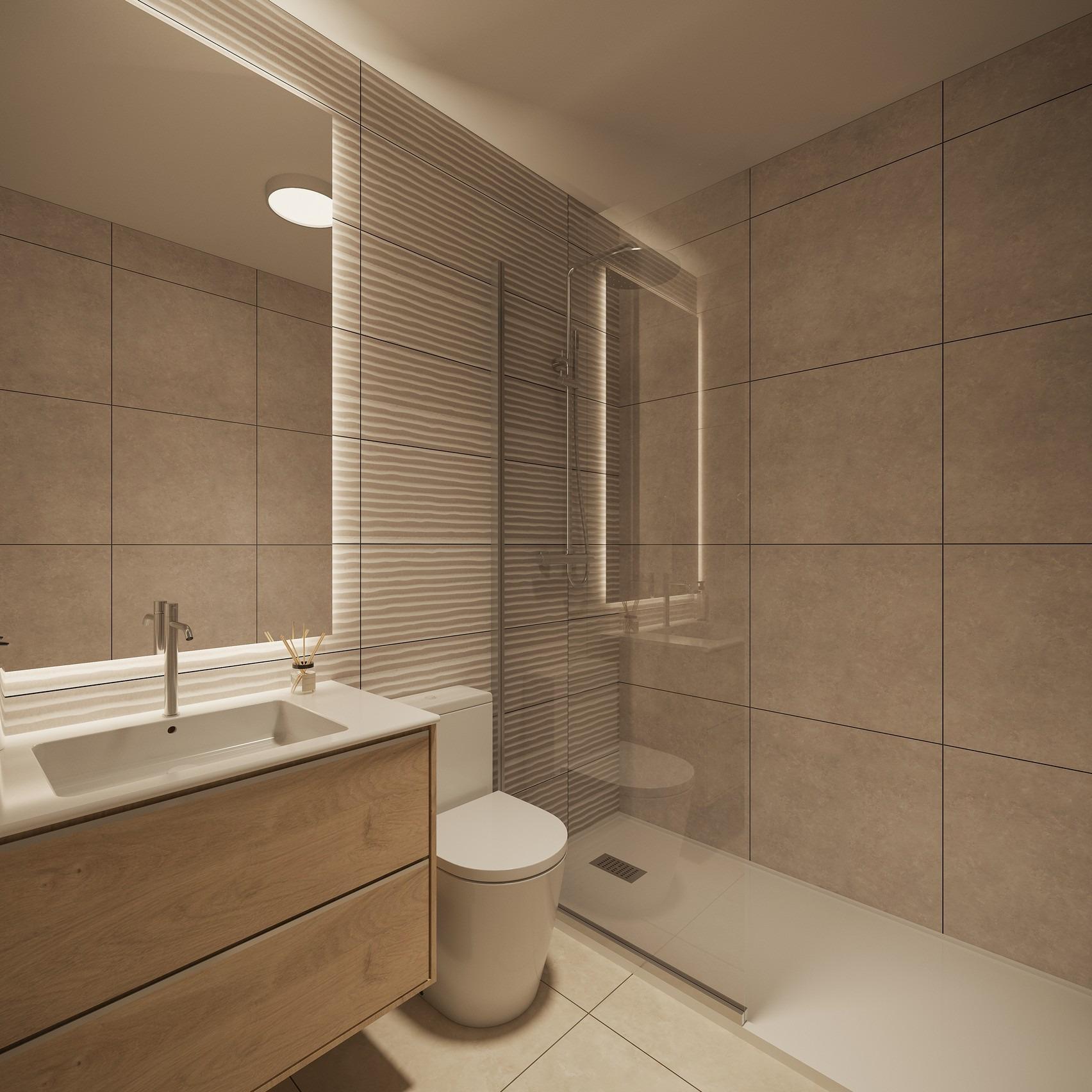 Estudio de diseño con piscina y sauna en el centro de Torrevieja — Obra Nueva