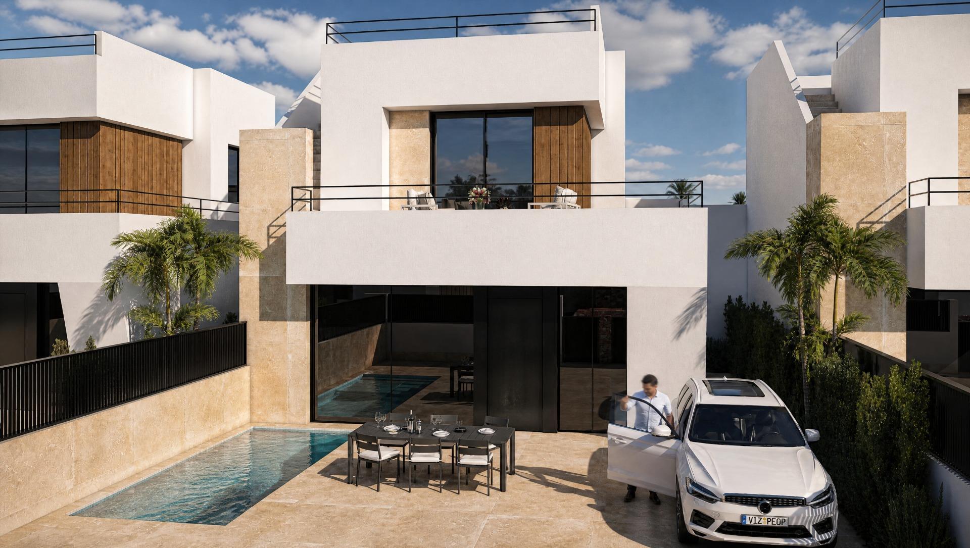 Villa de lujo en Condado de Alhama Golf con piscina privada y solárium — 3 dorm.