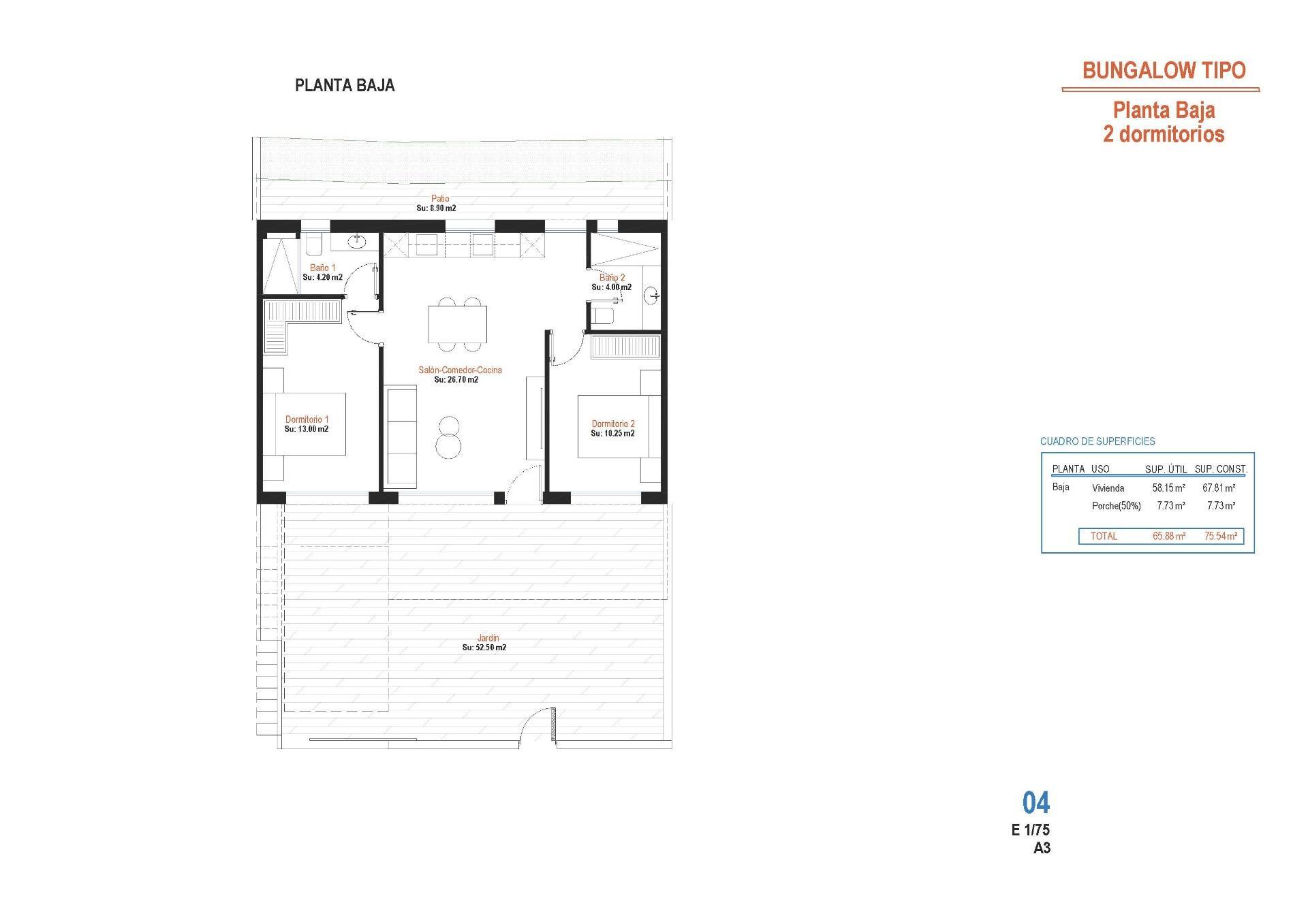 Chalet de obra nueva con piscina privada en Condado de Alhama Golf — 2 dorm.