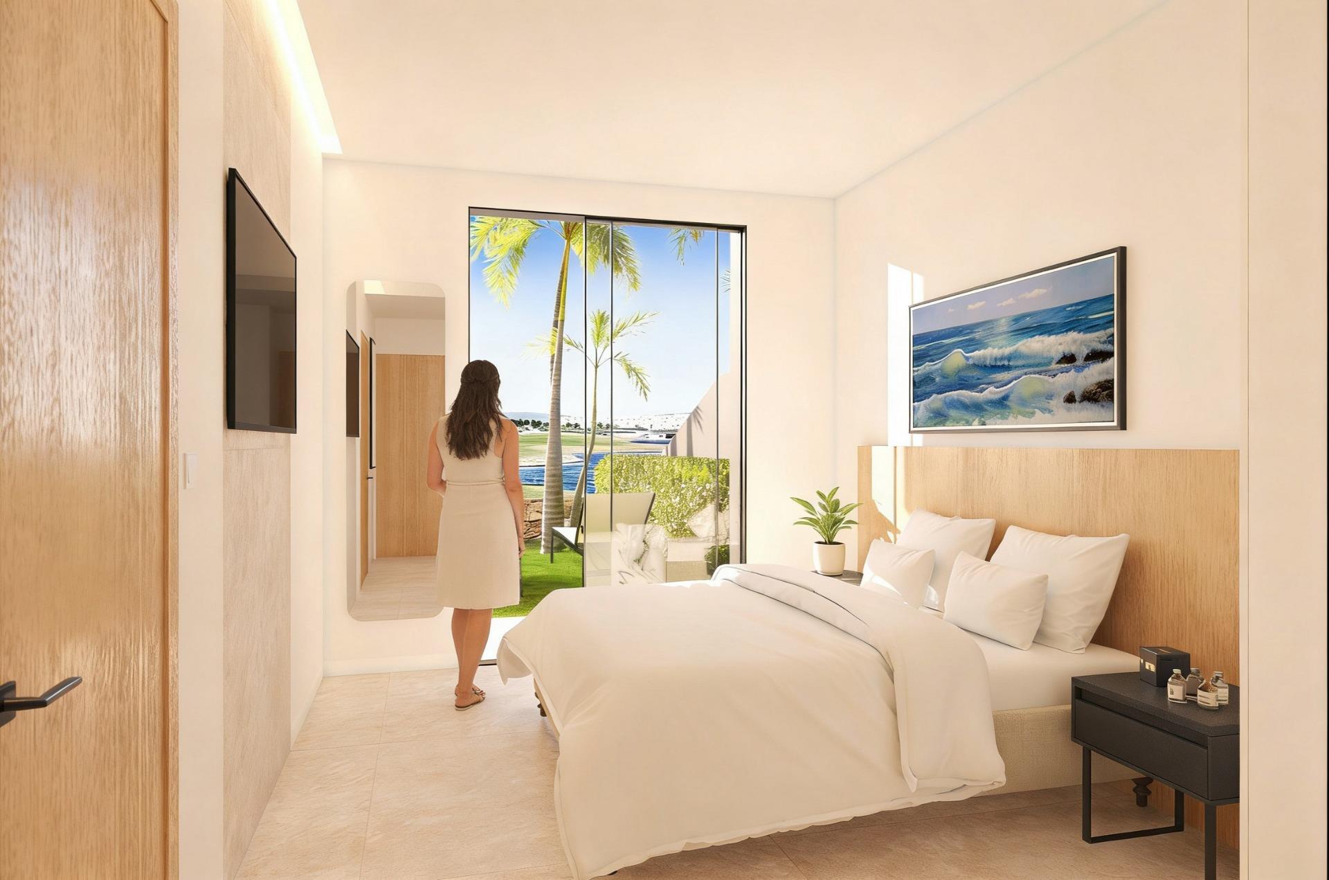 Chalet de obra nueva con piscina privada en Condado de Alhama Golf — 2 dorm.