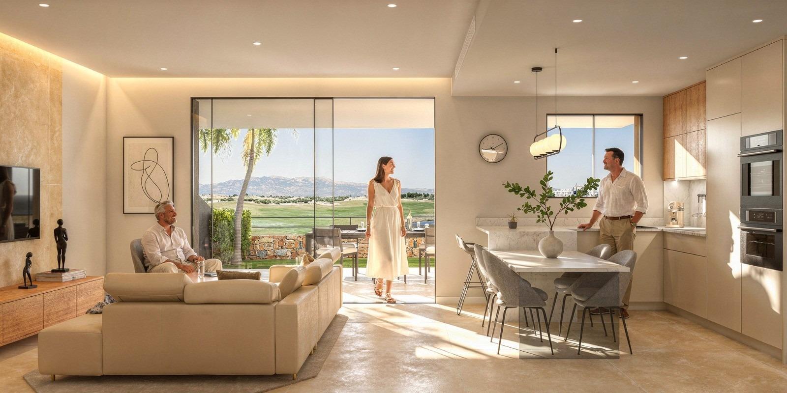 Chalet de obra nueva con piscina privada en Condado de Alhama Golf — 3 dorm.