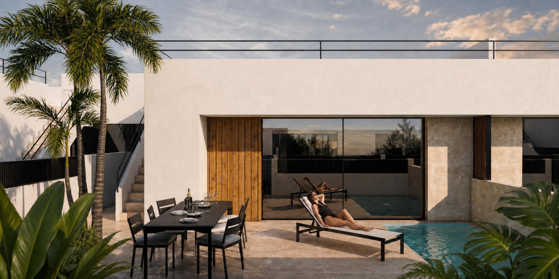 Piso de obra nueva con piscina privada en Condado de Alhama Golf — 3 dorm.