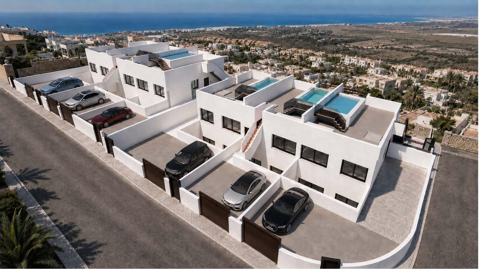 Chalet de obra nueva con piscina privada en San Miguel de Salinas – 3 dorm.
