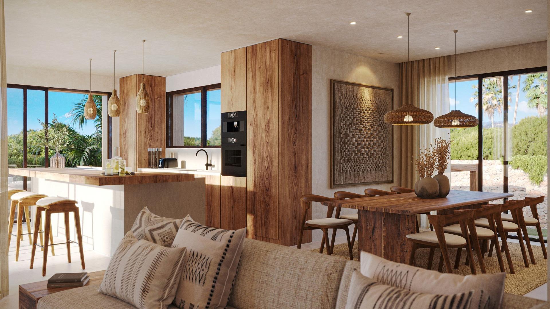 Villa Nueva Estilo Ibiza en Jávea — 3 Dormitorios, Piscina y Diseño Mediterráneo