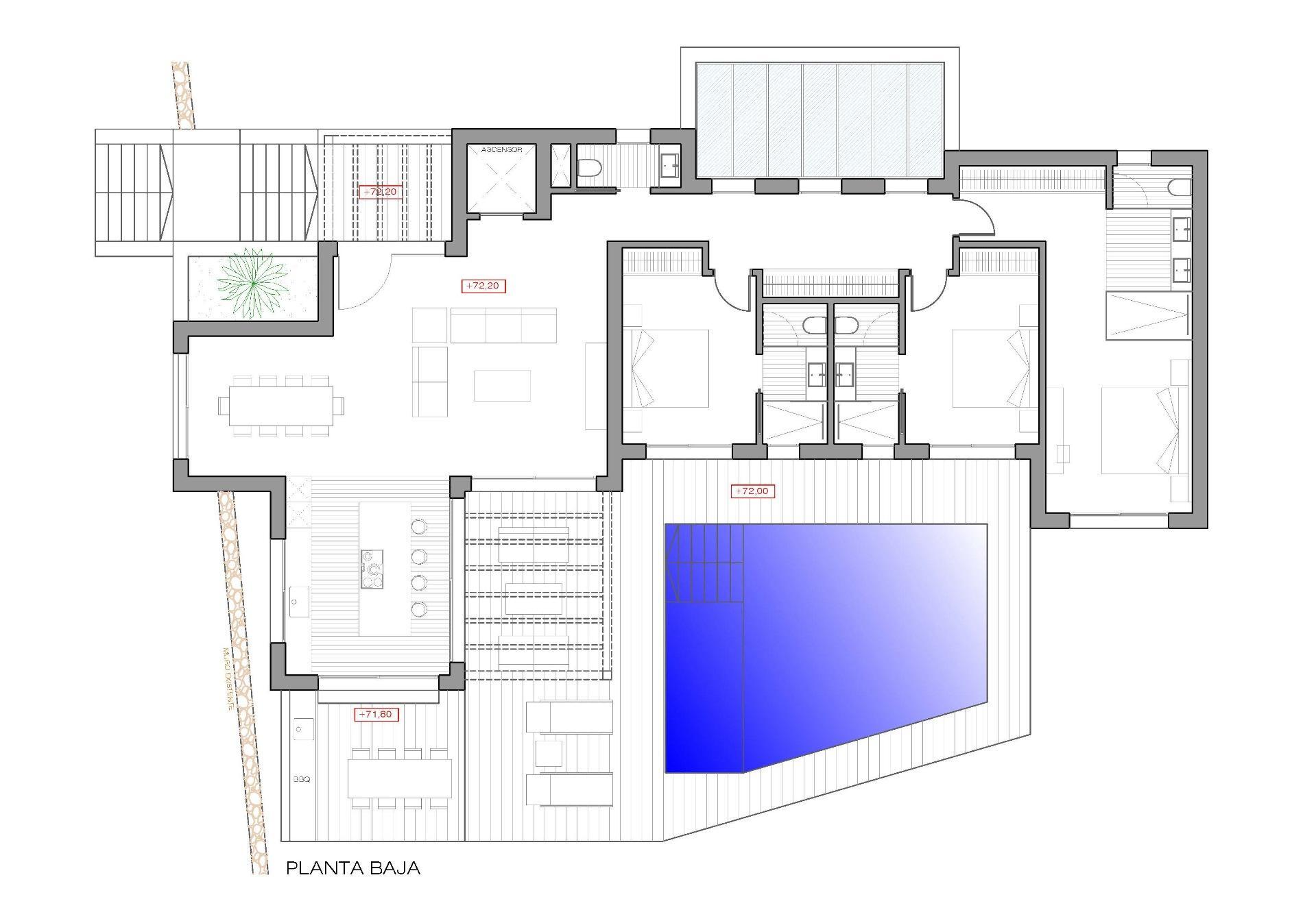 Villa Nueva Estilo Ibiza en Jávea — 3 Dormitorios, Piscina y Diseño Mediterráneo