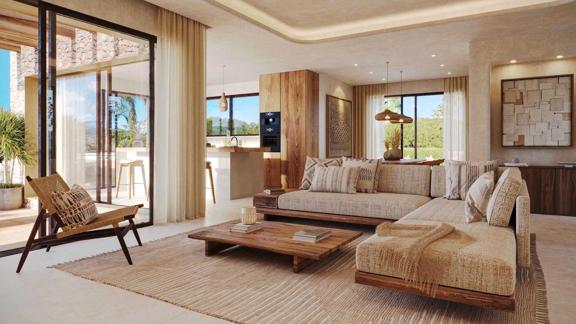 Villa Nueva Estilo Ibiza en Jávea — 3 Dormitorios, Piscina y Diseño Mediterráneo