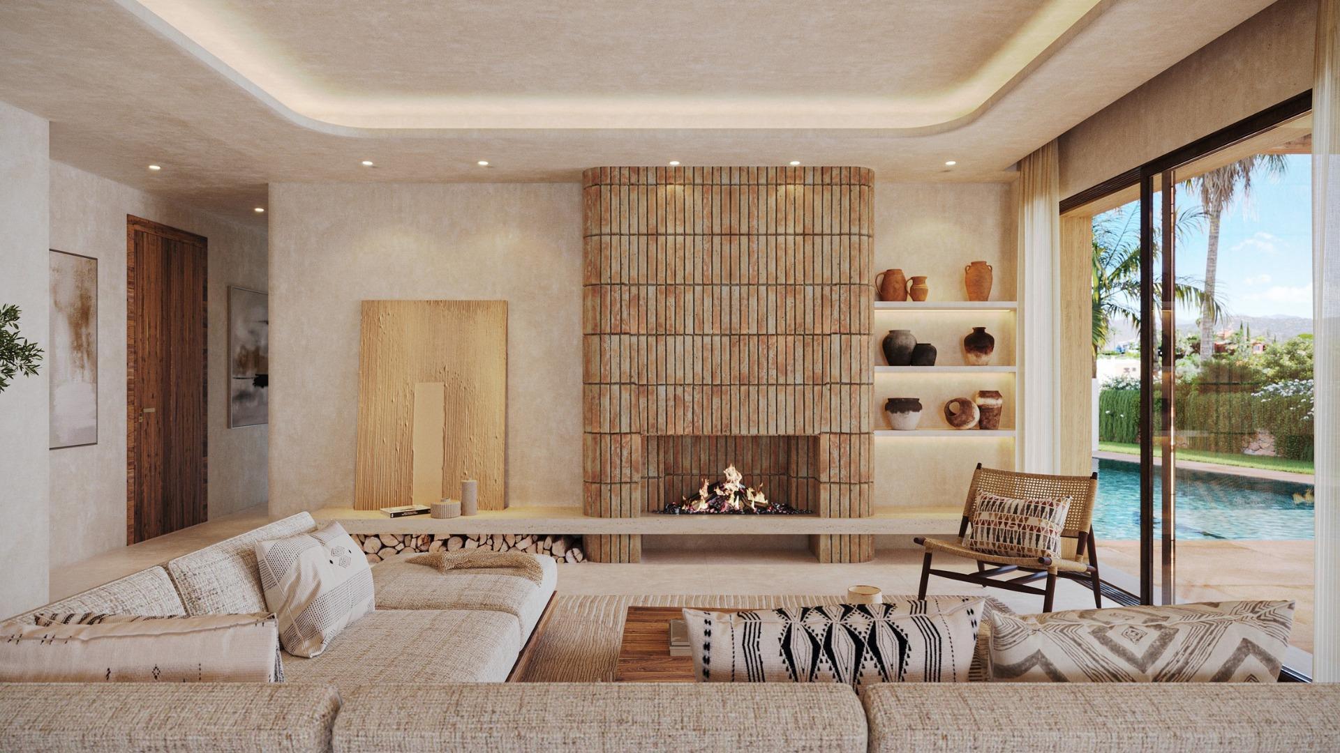 Villa Nueva Estilo Ibiza en Jávea — 3 Dormitorios, Piscina y Diseño Mediterráneo