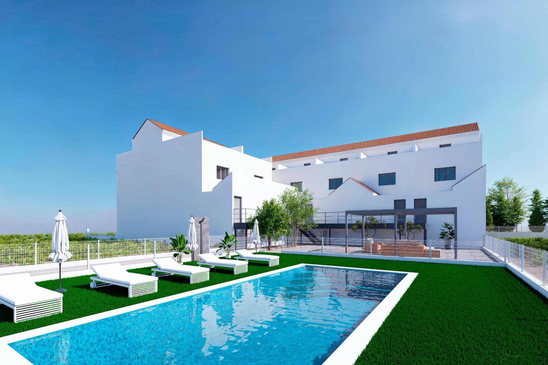 Villa de obra nueva con piscina privada y solárium en Rafal — 3 dorm.