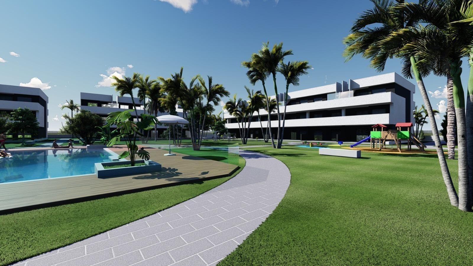 Apartamento de Obra Nueva en Guardamar con Piscina Privada y Vistas a la Laguna