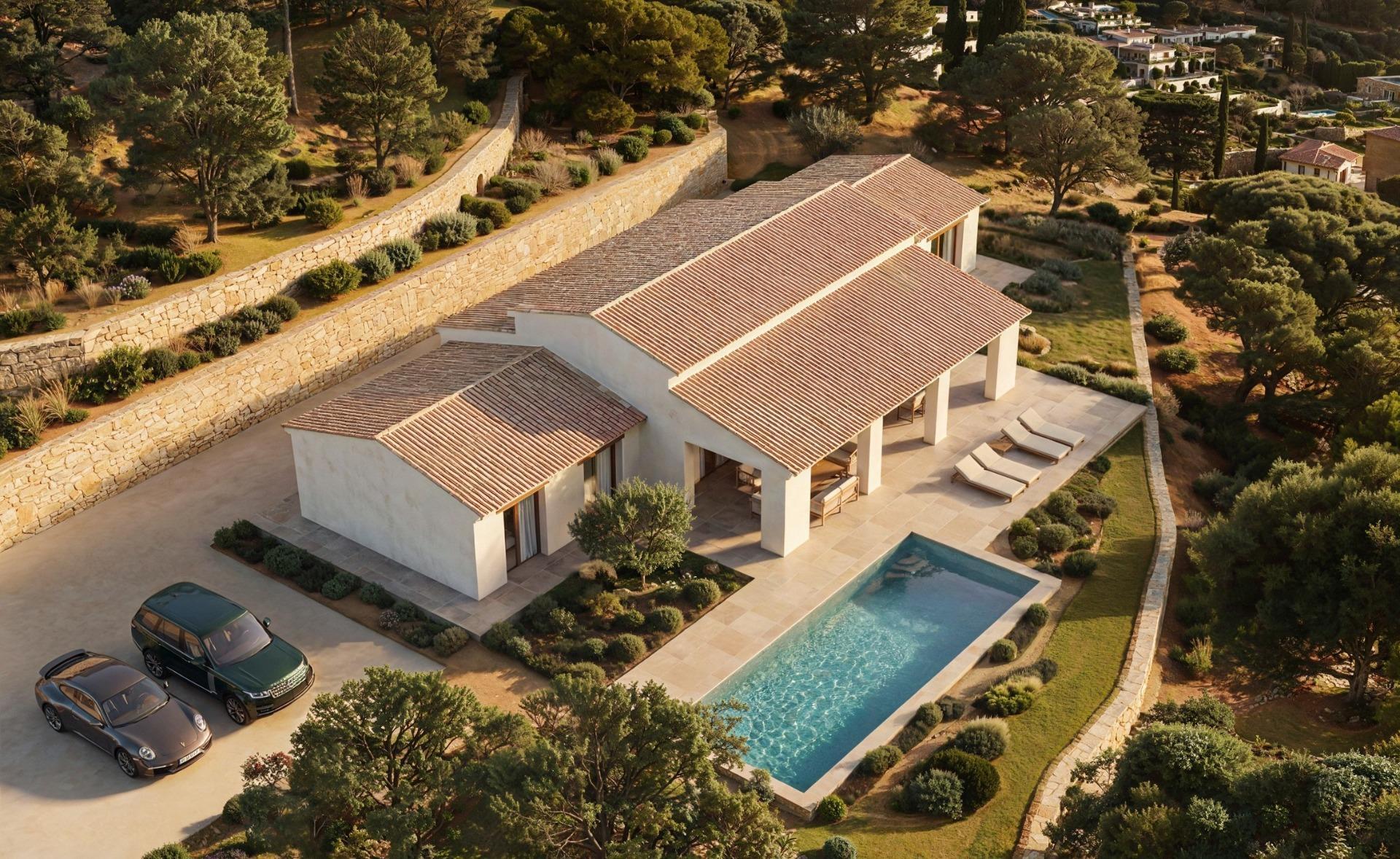 Villa de obra nueva en Benissa con 11.672 m² de parcela y piscina privada