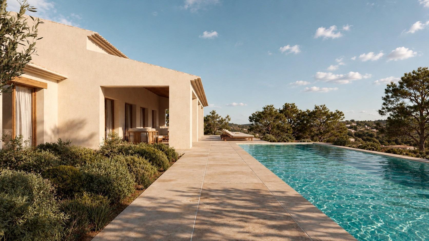 Villa de obra nueva en Benissa con 11.672 m² de parcela y piscina privada