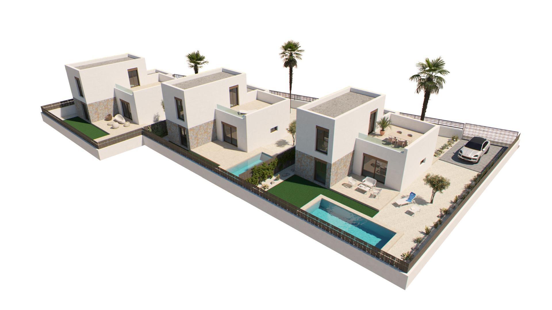 Villa de obra nueva en La Finca Golf, Algorfa – Piscina y diseño moderno