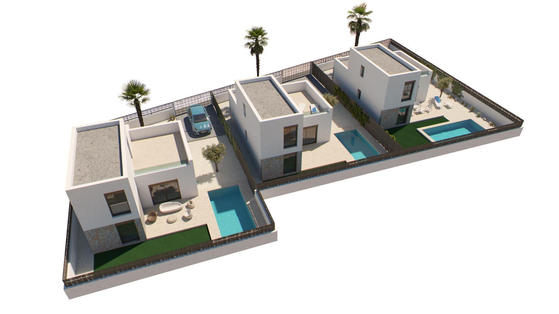 Villa de obra nueva en La Finca Golf, Algorfa – Piscina y diseño moderno