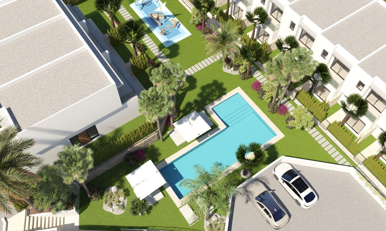 Villa de obra nueva con piscina privada en Sierra Cortina, Finestrat — 3 dorm.
