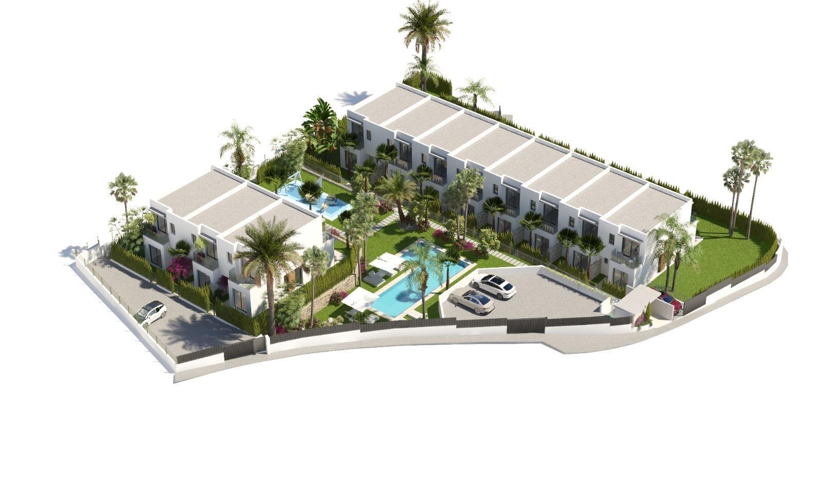 Villa de obra nueva con piscina privada en Sierra Cortina, Finestrat — 3 dorm.