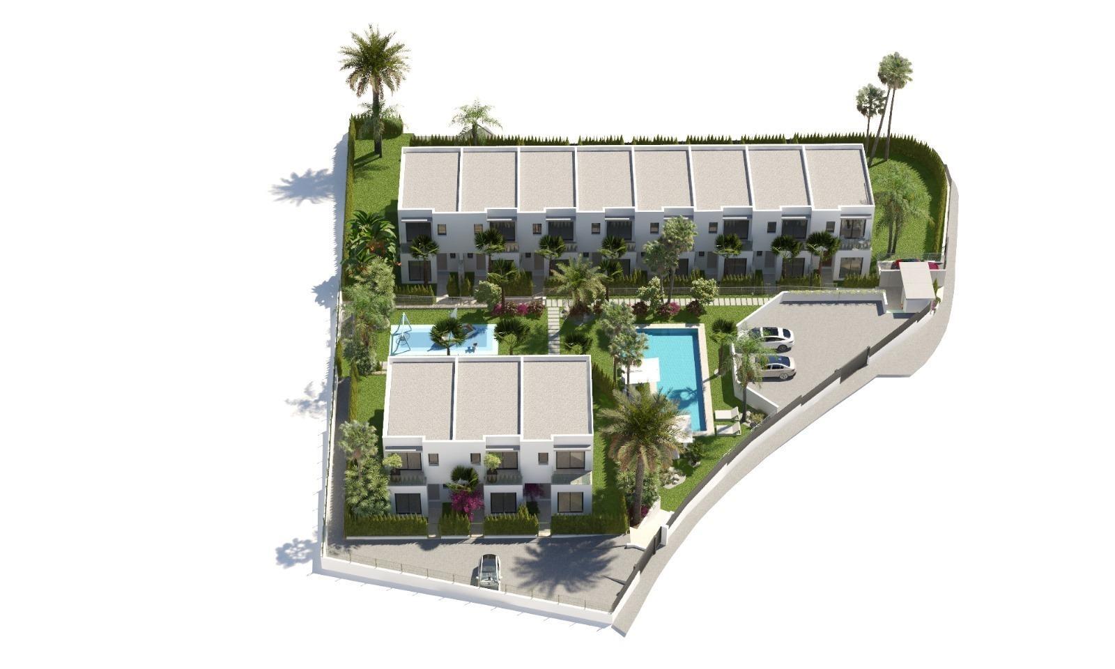 Villa de obra nueva con piscina privada en Sierra Cortina, Finestrat — 3 dorm.