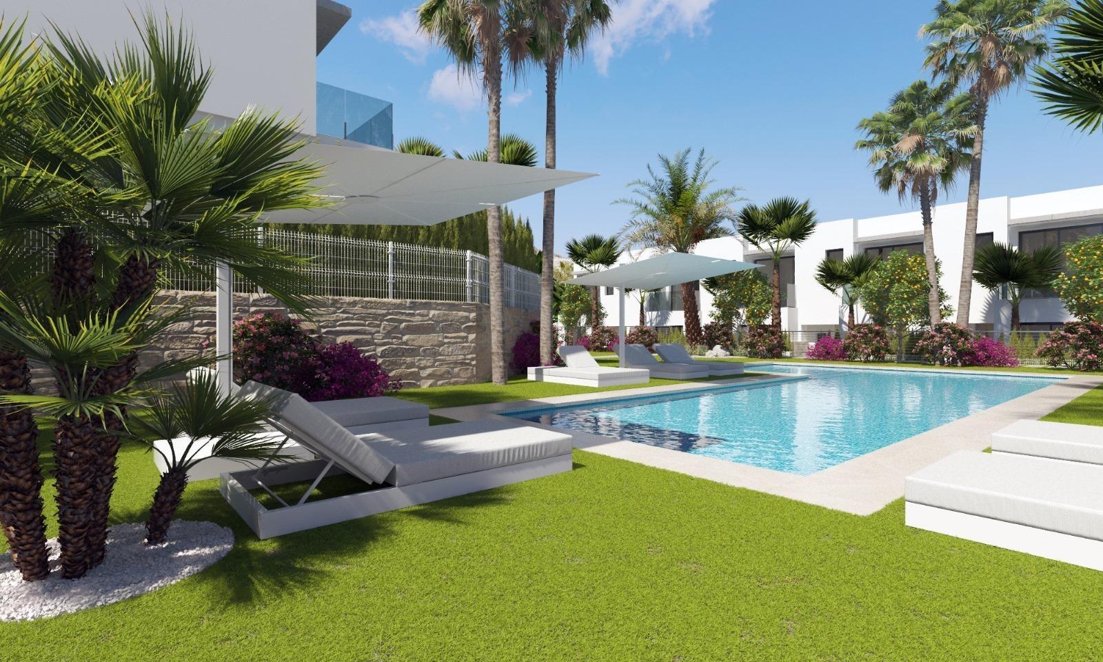 Villa de obra nueva con piscina privada en Sierra Cortina, Finestrat — 3 dorm.