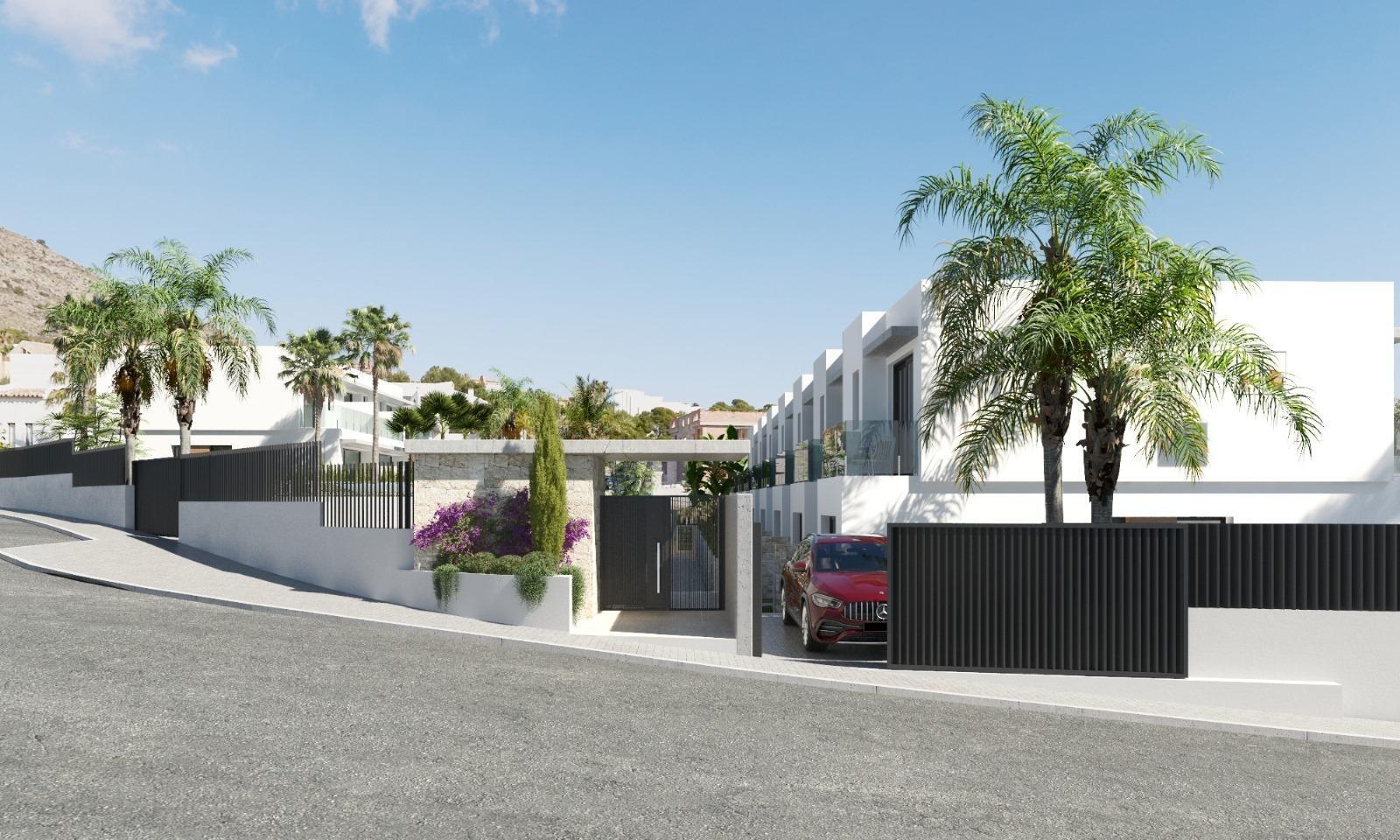 Villa de obra nueva con piscina privada en Sierra Cortina, Finestrat — 3 dorm.