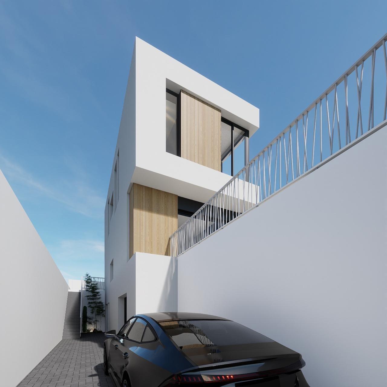 Villa de obra nueva en Finestrat con piscina y vistas al mar — 4 dorm.