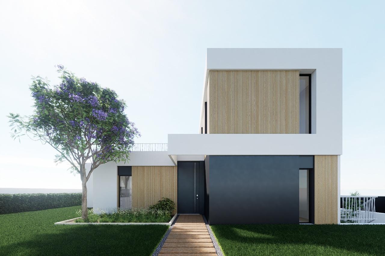 Villa de obra nueva en Finestrat con piscina y vistas al mar — 4 dorm.