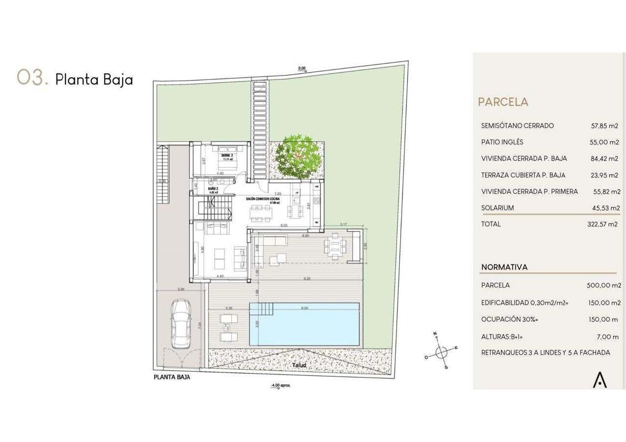 Villa de obra nueva en Finestrat con piscina y vistas al mar — 4 dorm.