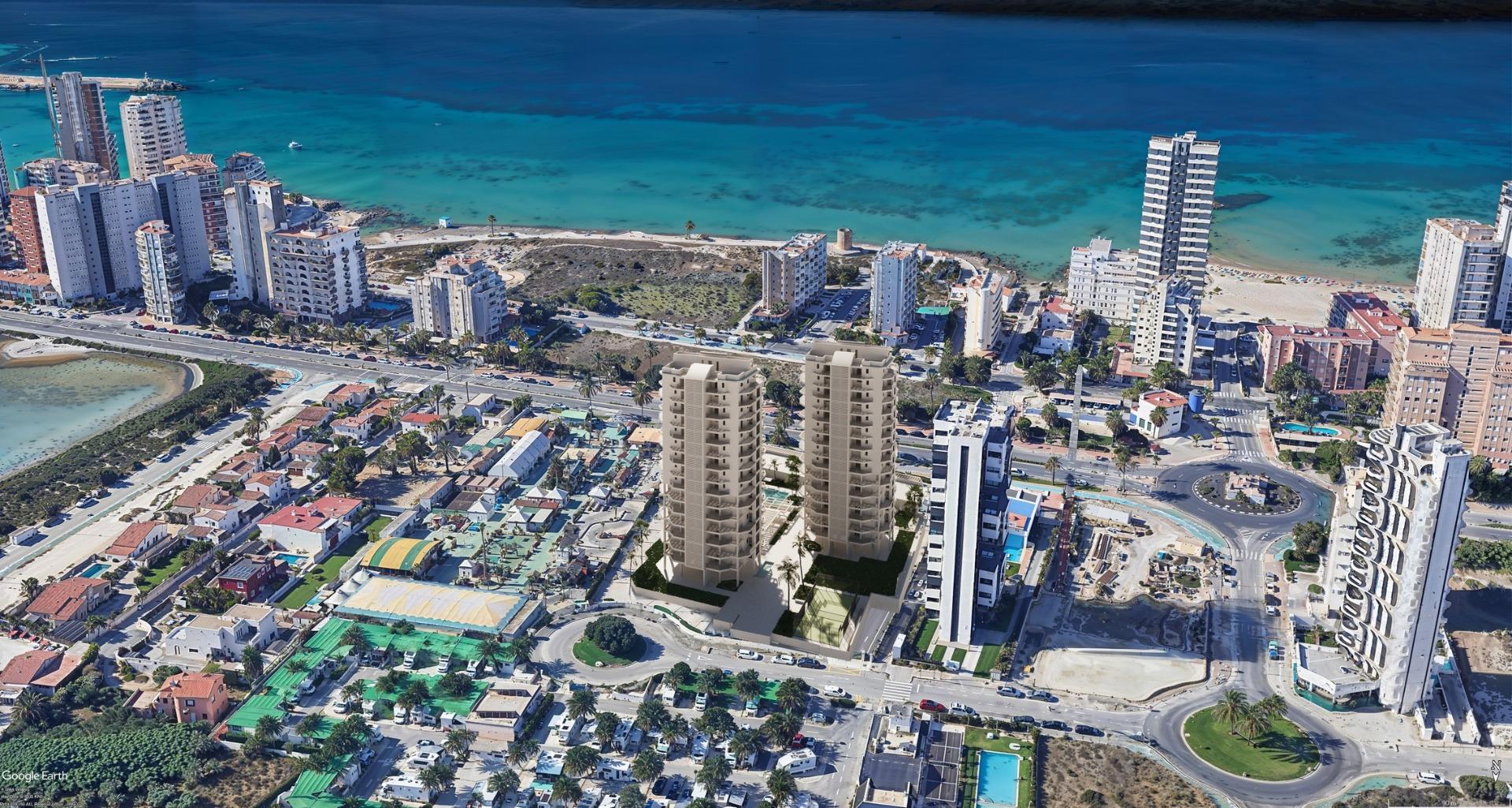 Ático de obra nueva con piscina privada y vistas al mar en Calpe — 4 dorm.
