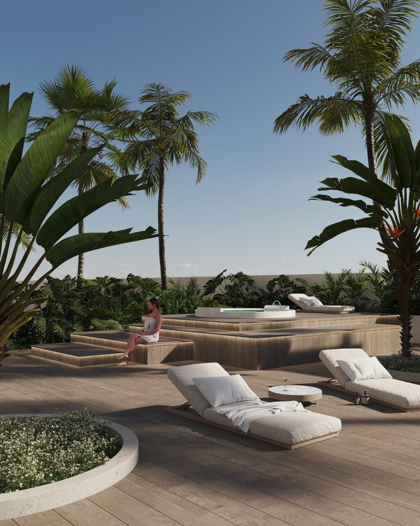 Ático de obra nueva con piscina privada y vistas al mar en Calpe — 4 dorm.
