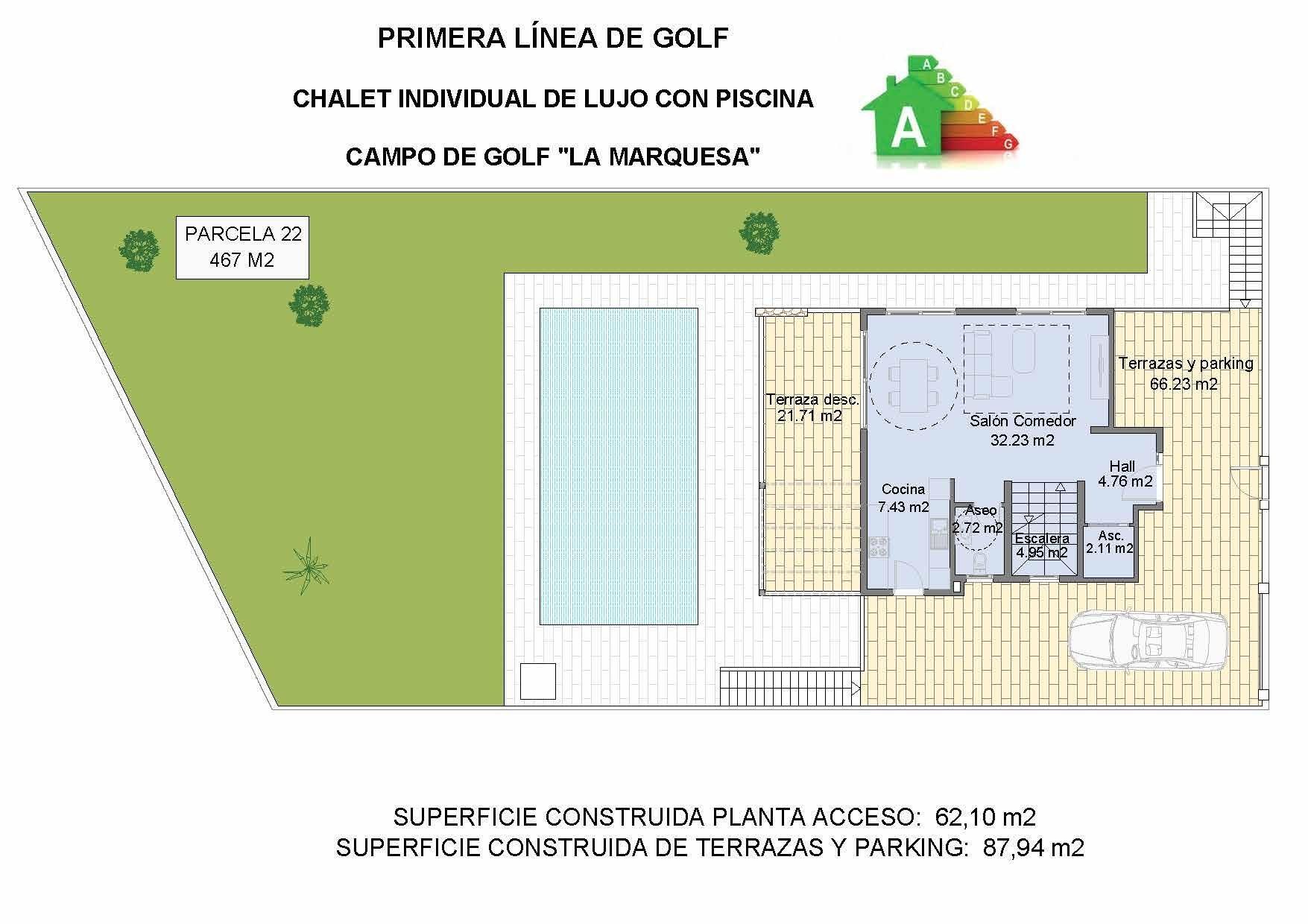 Villa de lujo en 1ª línea de golf en Rojales — 4 dorm. y piscina privada