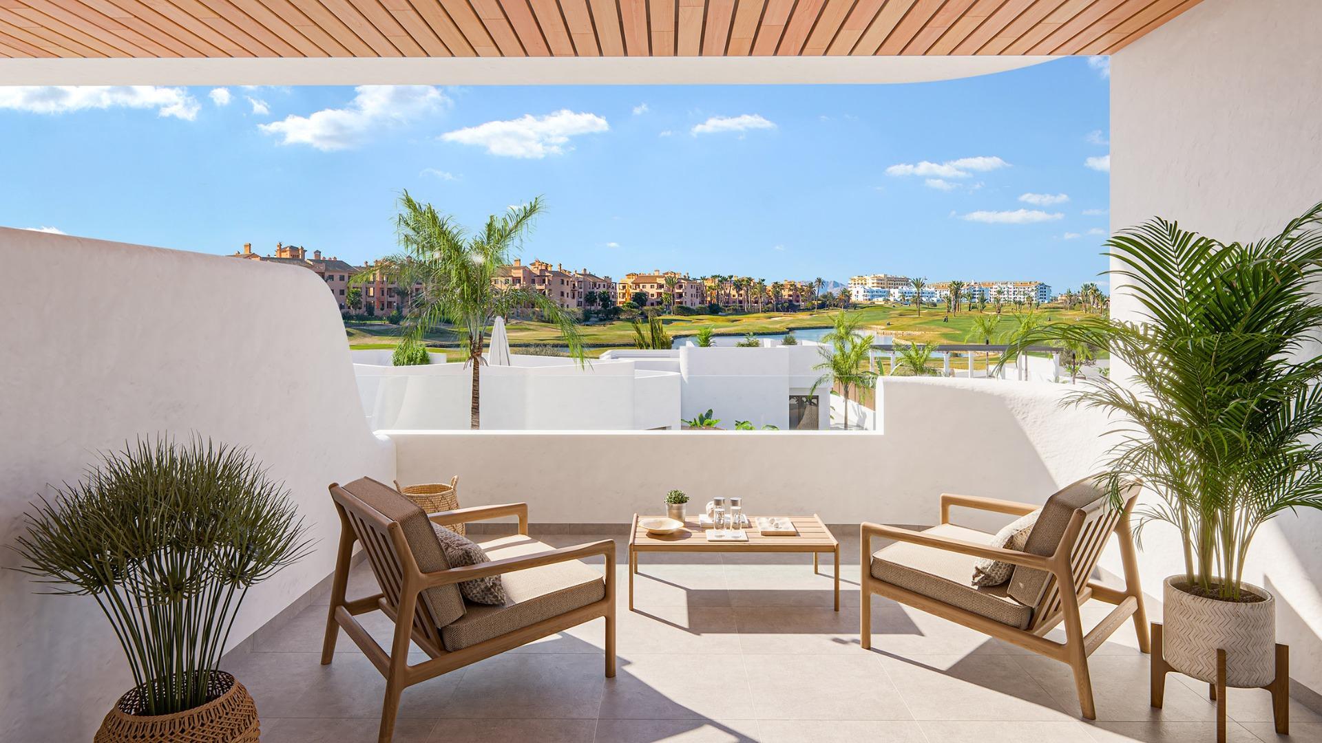 Apartamento de obra nueva con piscina privada junto a Serena Golf, Los Alcázares