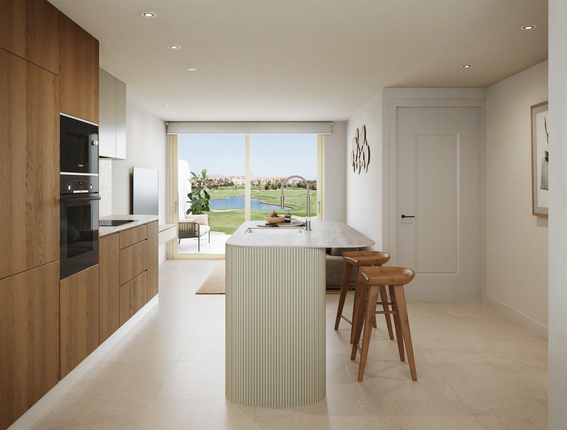 Ático de obra nueva con piscina privada en Serena Golf, Los Alcázares — 3 dorm.