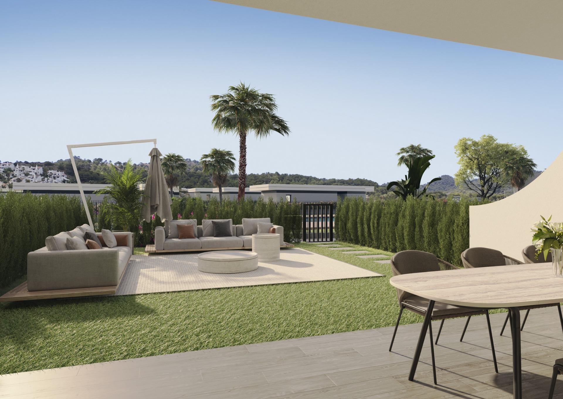 Chalet de obra nueva con piscina privada en La Manga Club — 3 dormitorios