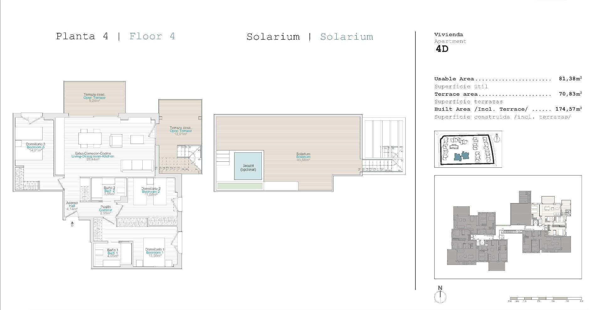 Ático de obra nueva con piscina privada en El Verger — 3 dorm. y Beach Club