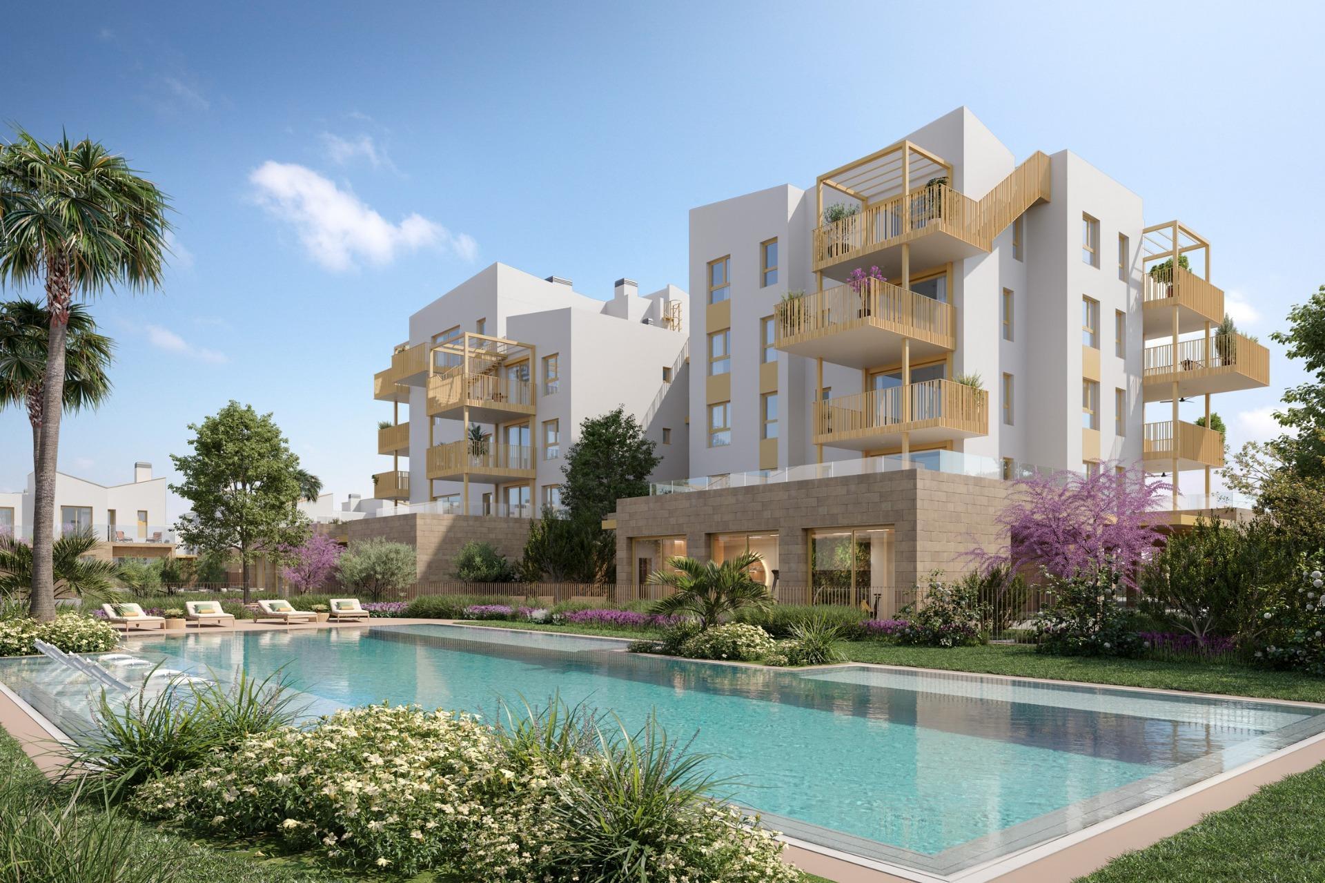 Ático de obra nueva con piscina privada en El Verger — 3 dorm. y Beach Club