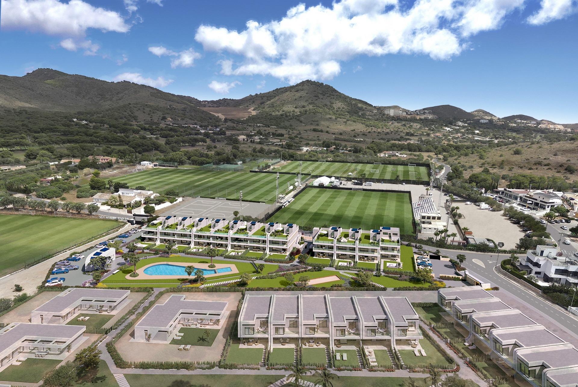 Chalet de obra nueva con piscina privada en La Manga Club — 3 hab. y Golf