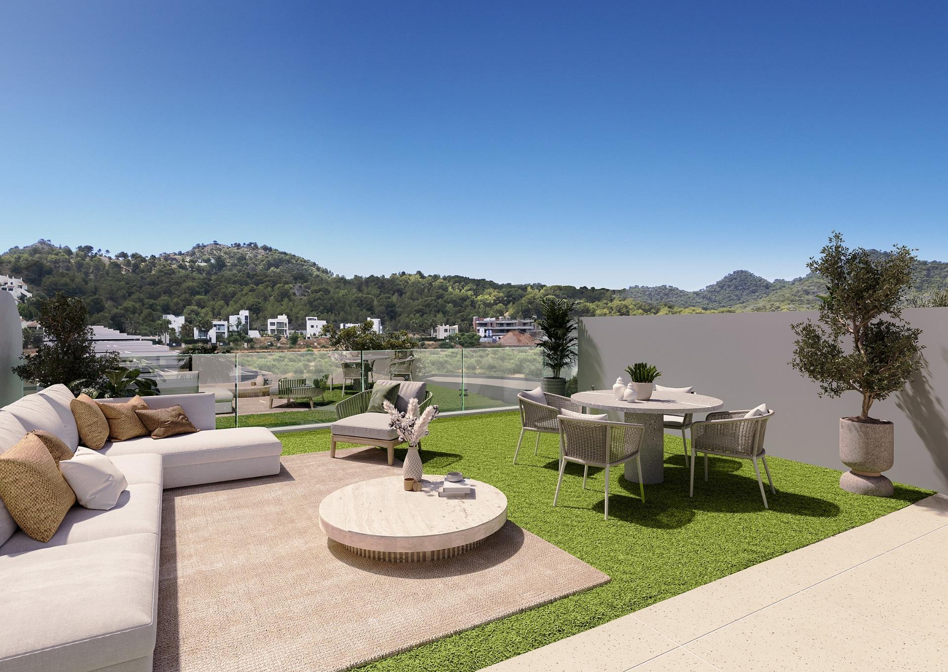 Chalet de obra nueva con piscina privada en La Manga Club — 3 hab. y Golf