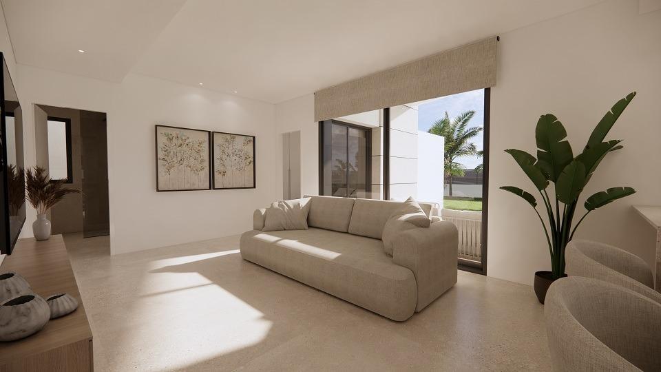 Villa de obra nueva en San Luis, Torrevieja: piscina privada y solárium premium