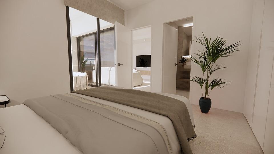 Villa de obra nueva en San Luis, Torrevieja: piscina privada y solárium premium