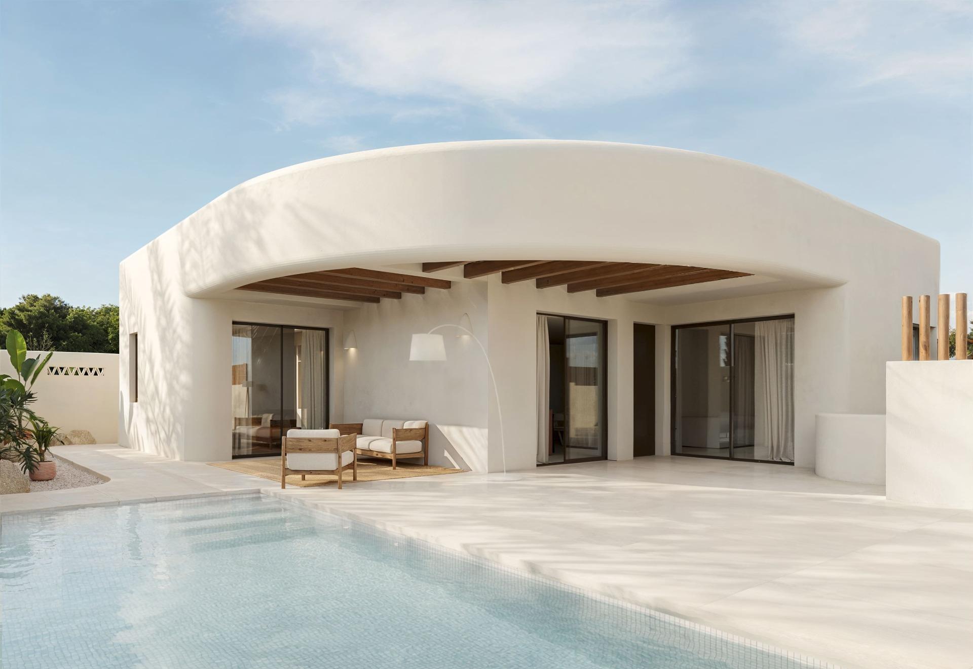 Villa de lujo con piscina y solárium en La Finca Golf, Algorfa — 3 Dorm.