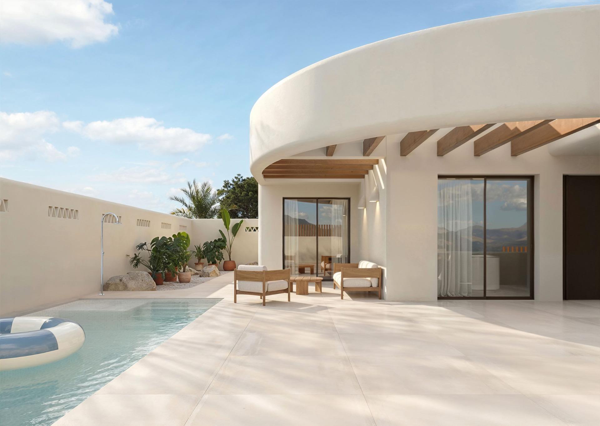 Villa de lujo con piscina y solárium en La Finca Golf, Algorfa — 3 Dorm.