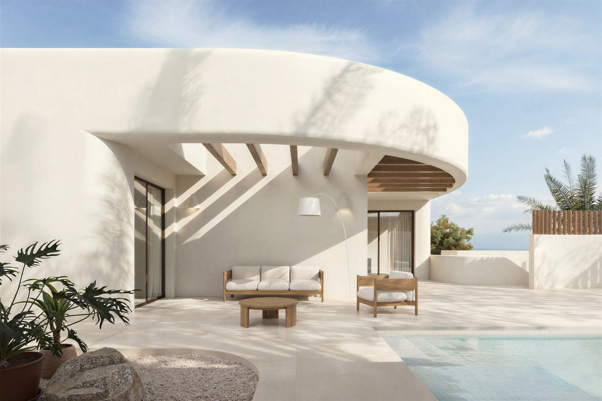 Villa de lujo con piscina y solárium en La Finca Golf, Algorfa — 3 Dorm.