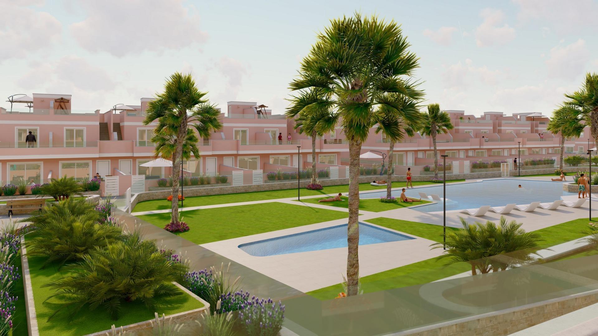 Apartamento de obra nueva con piscina privada en Pilar de la Horadada — 3 dorm.